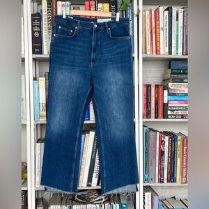 rag & bone New York Casey High Rise Ankle Flare Raw Hem Size 34